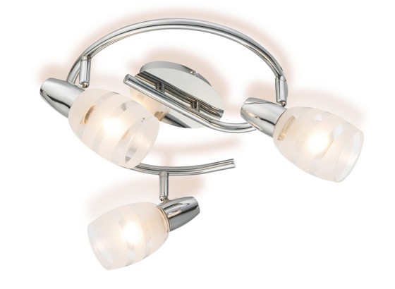 Reflektor Dija - boje kroma/prozirno, Konvencionalno, staklo/metal (28/19cm) - OMBRA Reflektor Dija - boje kroma/prozirno, Konvencionalno, staklo/metal (28/19cm) - OMBRA