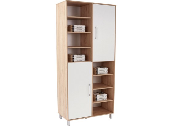 Regal Box - Eichefarben/Alufarben, MODERN, Holzwerkstoff (98/205/40cm) Regal Box - Eichefarben/Alufarben, MODERN, Holzwerkstoff (98/205/40cm)