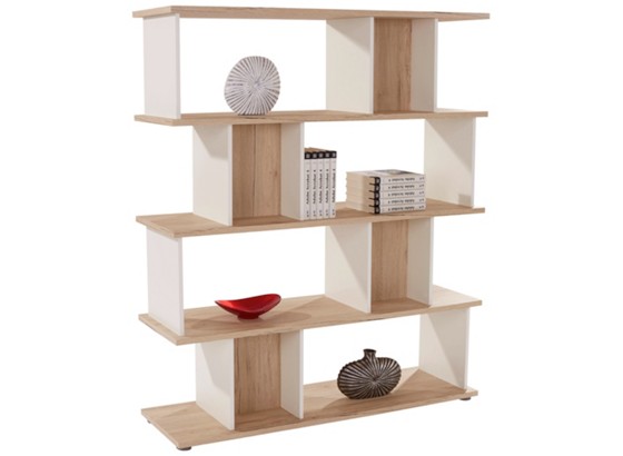 Regal Cool - Eichefarben/Weiß, MODERN, Holz/Holzwerkstoff (138/155/33,5cm) Regal Cool - Eichefarben/Weiß, MODERN, Holz/Holzwerkstoff (138/155/33,5cm)