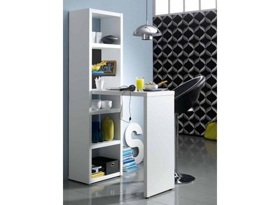 Regál Eat And Go - farby grafitu/biela, Moderný, drevený materiál (588/2018/1150cm) Regál Eat And Go - farby grafitu/biela, Moderný, drevený materiál (588/2018/1150cm)