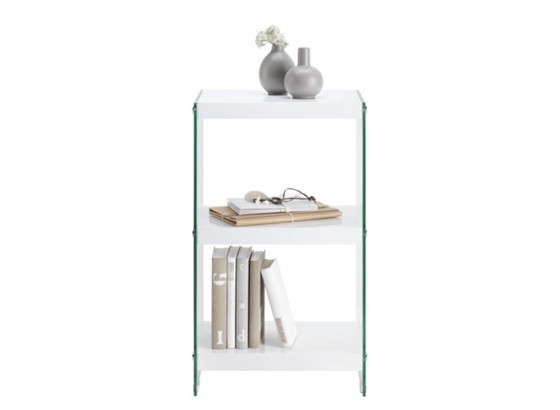 Regal Lido 3 - bijela/prozirno, staklo/drvni materijal (40/70/30cm) - MÖMAX modern living Regal Lido 3 - bijela/prozirno, staklo/drvni materijal (40/70/30cm) - MÖMAX modern living