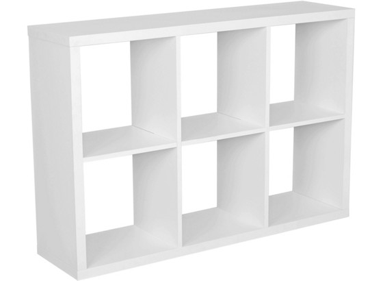 Regál Lucky - biela, Moderný, drevený materiál (110/75/35cm) Regál Lucky - biela, Moderný, drevený materiál (110/75/35cm)