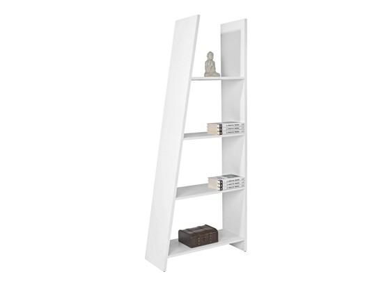Regál Mike - biela, Moderný, drevený materiál (78.5/190/33cm) Regál Mike - biela, Moderný, drevený materiál (78.5/190/33cm)