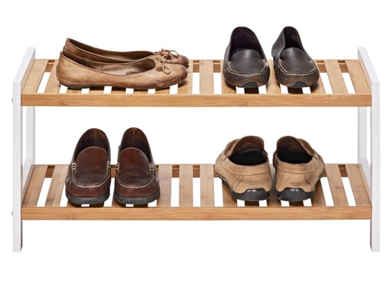 Regál Na Topánky Lena 2 - biela, Moderný, drevo (70/33/26cm) Regál Na Topánky Lena 2 - biela, Moderný, drevo (70/33/26cm)