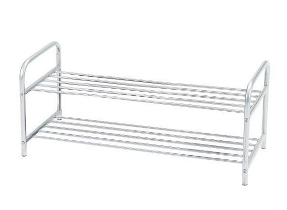 Regál Na Topánky Rogger - farby striebra, Moderný, kov (82/33/38cm) Regál Na Topánky Rogger - farby striebra, Moderný, kov (82/33/38cm)