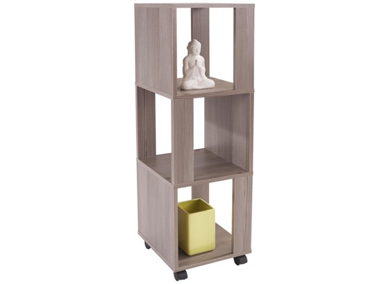 Regal Rolly - Dunkelbraun, MODERN, Holzwerkstoff/Kunststoff (34/111/34cm) Regal Rolly - Dunkelbraun, MODERN, Holzwerkstoff/Kunststoff (34/111/34cm)