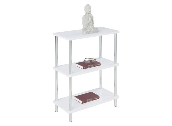 Regal Tim - bijela/boje kroma, Moderno, drvni materijal/metal (60/75/30cm) Regal Tim - bijela/boje kroma, Moderno, drvni materijal/metal (60/75/30cm)