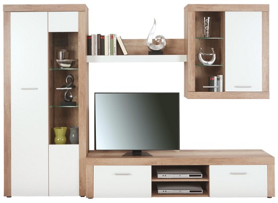 Regal Za Dnevni Boravak Como - Moderno, drvni materijal (260/190/42cm) Regal Za Dnevni Boravak Como - Moderno, drvni materijal (260/190/42cm)