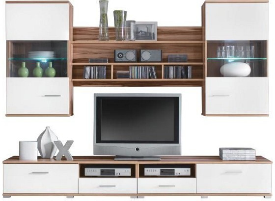 Regal Za Dnevni Boravak Enter 25 - Moderno, staklo/plastika (250/184/54cm) Regal Za Dnevni Boravak Enter 25 - Moderno, staklo/plastika (250/184/54cm)