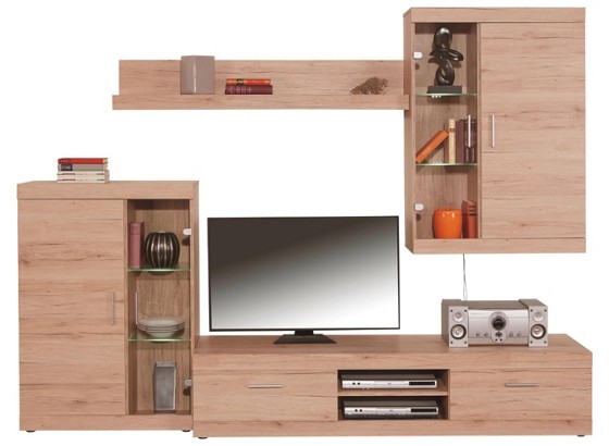 Regal Za Dnevni Boravak Maxim - Moderno, drvni materijal (280/200/42cm) Regal Za Dnevni Boravak Maxim - Moderno, drvni materijal (280/200/42cm)