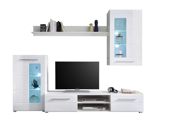 Regal Za Dnevni Boravak Regal Za Dnevni Boravak - bijela, Moderno, staklo/drvni materijal (240/190/42cm) Regal Za Dnevni Boravak Regal Za Dnevni Boravak - bijela, Moderno, staklo/drvni materijal (240/190/42cm)
