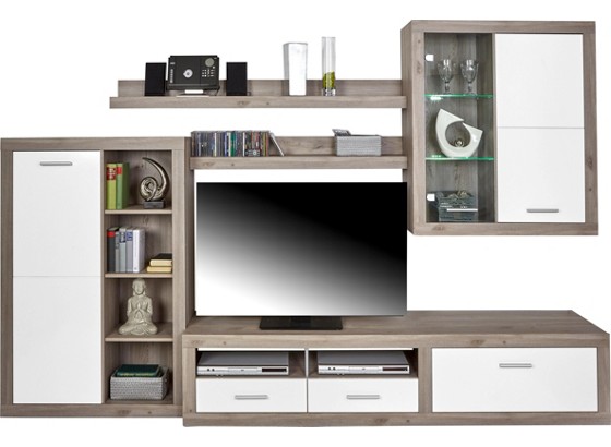 Regal Za Dnevni Boravak Regal Za Dnevni Boravak - boje srebrnog hrasta, Moderno, drvni materijal (290/189/48cm) Regal Za Dnevni Boravak Regal Za Dnevni Boravak - boje srebrnog hrasta, Moderno, drvni materijal (290/189/48cm)