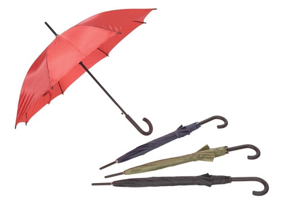 Regenschirm Charlton - Blau/Rot, KONVENTIONELL, Holz/Kunststoff (100cm) - OMBRA Regenschirm Charlton - Blau/Rot, KONVENTIONELL, Holz/Kunststoff (100cm) - OMBRA