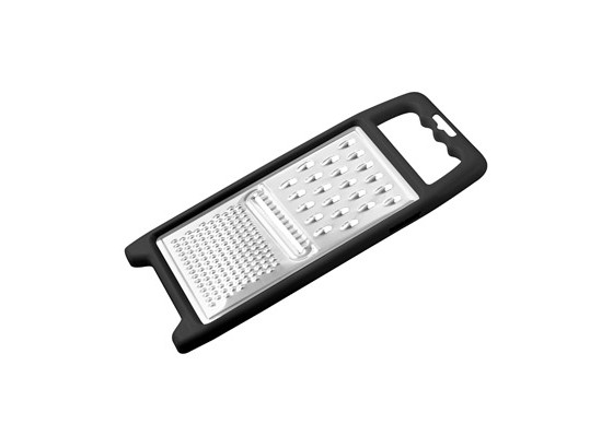 Reibe Edelstahl - Silberfarben/Schwarz, KONVENTIONELL, Metall (11/28cm) - HOMEWARE Reibe Edelstahl - Silberfarben/Schwarz, KONVENTIONELL, Metall (11/28cm) - HOMEWARE
