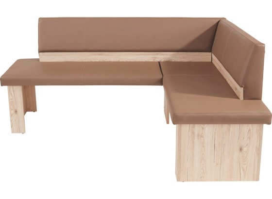 Rohová Lavica Corinna - svetlohnedá, Konvenčný, umelá hmota/drevený materiál (170/130cm) Rohová Lavica Corinna - svetlohnedá, Konvenčný, umelá hmota/drevený materiál (170/130cm)