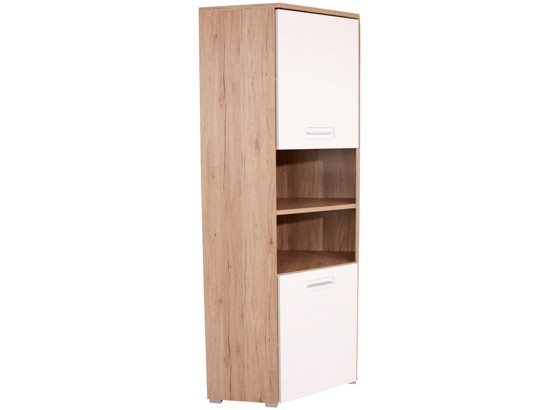 Rohová Skriňa Livorno New - farby dubu/biela, Konvenčný, drevený materiál (73/201/73cm) Rohová Skriňa Livorno New - farby dubu/biela, Konvenčný, drevený materiál (73/201/73cm)