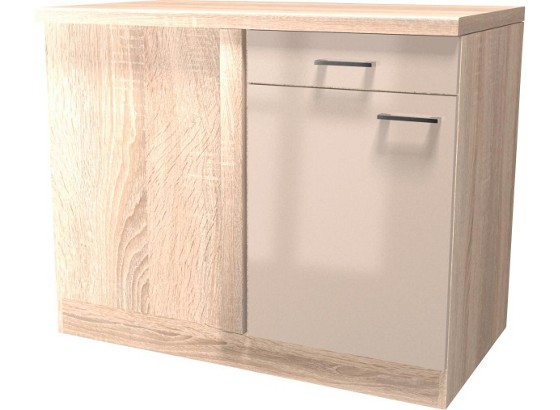 Rohová Spodní Skříňka Nepal Uebe 110 - béžová, Moderní, dřevěný materiál (110/86/57cm) Rohová Spodní Skříňka Nepal Uebe 110 - béžová, Moderní, dřevěný materiál (110/86/57cm)