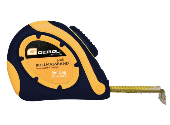 Rollmaßband 8 Meter - Schwarz/Orange, KONVENTIONELL, Kunststoff/Metall (800cm) - VENDA Rollmaßband 8 Meter - Schwarz/Orange, KONVENTIONELL, Kunststoff/Metall (800cm) - VENDA