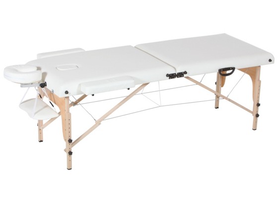 Royalbeach Massageliege aus Holz - Creme/Naturfarben, MODERN, Holz/Kunststoff (217/92/63,5-86cm) - ROYALBEACH Royalbeach Massageliege aus Holz - Creme/Naturfarben, MODERN, Holz/Kunststoff (217/92/63,5-86cm) - ROYALBEACH