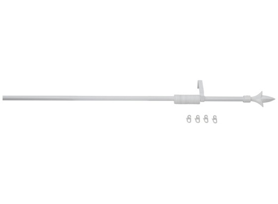Rúdkarnis Garnitúra Pascal - fehér, konvencionális, fém (130cm) Rúdkarnis Garnitúra Pascal - fehér, konvencionális, fém (130cm)