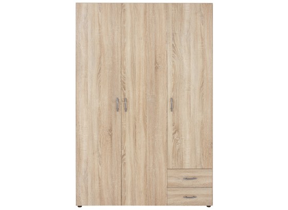 Ruhásszekrény Base 3 - tölgy színű, konvencionális, faanyagok (120/177/52cm) Ruhásszekrény Base 3 - tölgy színű, konvencionális, faanyagok (120/177/52cm)