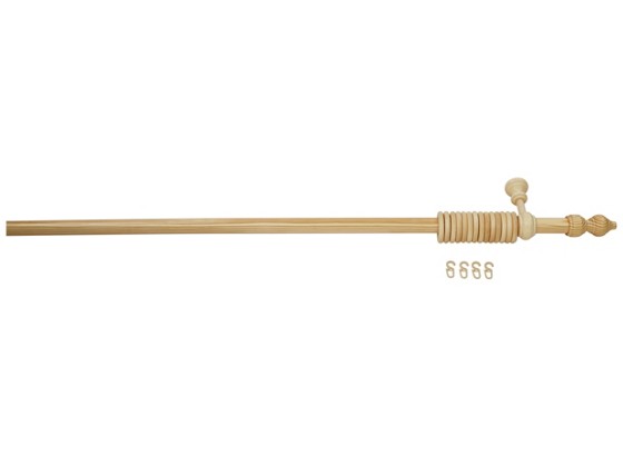 Rundstangengarnitur Natur, 1-lfg. - Eichefarben, KONVENTIONELL, Holz (180cm) Rundstangengarnitur Natur, 1-lfg. - Eichefarben, KONVENTIONELL, Holz (180cm)