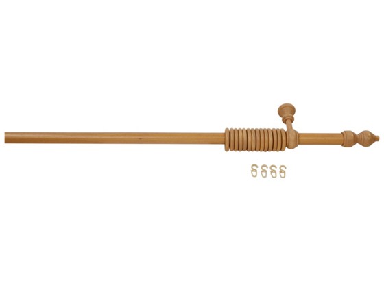 Rundstangengarnitur Natur, 1-lfg. - Eichefarben, KONVENTIONELL, Holz (140cm) Rundstangengarnitur Natur, 1-lfg. - Eichefarben, KONVENTIONELL, Holz (140cm)