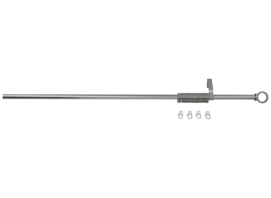 Rundstangengarnitur Tina - Silberfarben, KONVENTIONELL, Metall (130cm) Rundstangengarnitur Tina - Silberfarben, KONVENTIONELL, Metall (130cm)