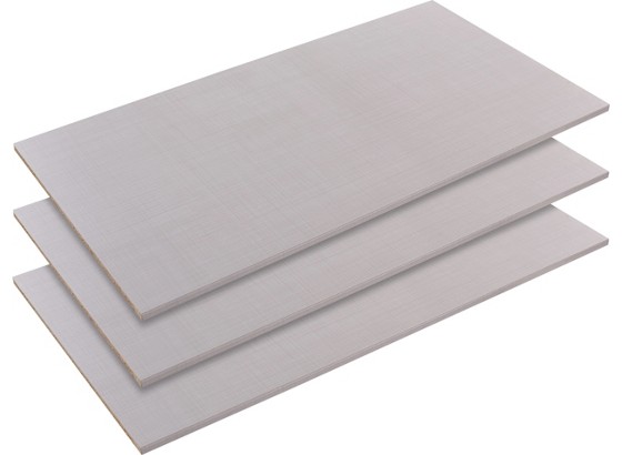 Sada Vkladacích Políc Add On F/advantage, 3er Set - sivá, Moderný, drevený materiál/drevo (96/2/50cm) - OMBRA Sada Vkladacích Políc Add On F/advantage, 3er Set - sivá, Moderný, drevený materiál/drevo (96/2/50cm) - OMBRA
