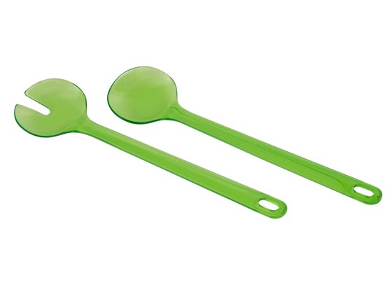 Salatbesteck San Nova - Klar/Grün, KONVENTIONELL, Kunststoff (29.5cm) - HOMEWARE Salatbesteck San Nova - Klar/Grün, KONVENTIONELL, Kunststoff (29.5cm) - HOMEWARE