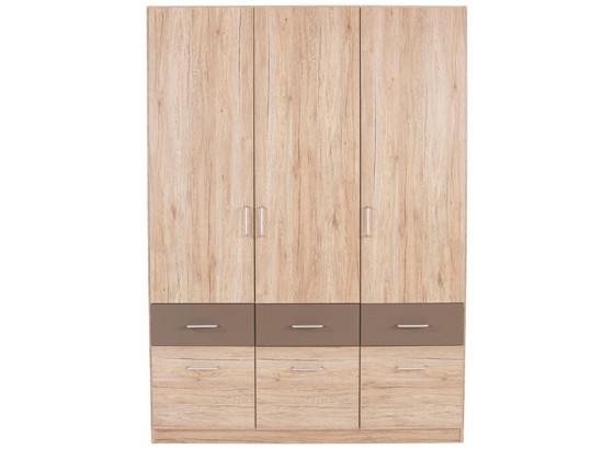 Šatná Skriňa Aalen-extra - sivá, Konvenčný, drevený materiál (136/197/54cm) Šatná Skriňa Aalen-extra - sivá, Konvenčný, drevený materiál (136/197/54cm)