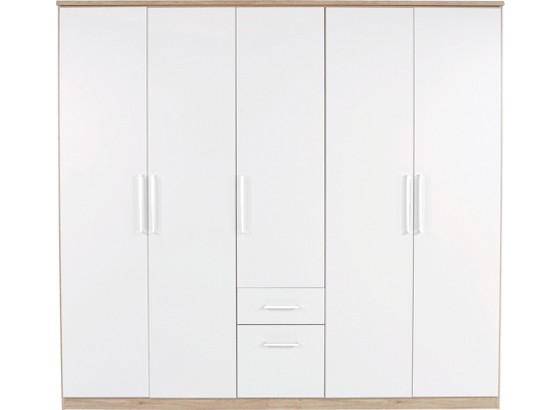 Šatná Skriňa Wien - farby dubu/biela, Konvenčný, drevený materiál (226/212/54cm) Šatná Skriňa Wien - farby dubu/biela, Konvenčný, drevený materiál (226/212/54cm)