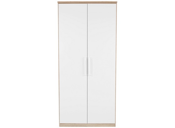 Šatná Skriňa Wien - farby dubu/biela, Konvenčný, drevený materiál (91/212/56cm) Šatná Skriňa Wien - farby dubu/biela, Konvenčný, drevený materiál (91/212/56cm)