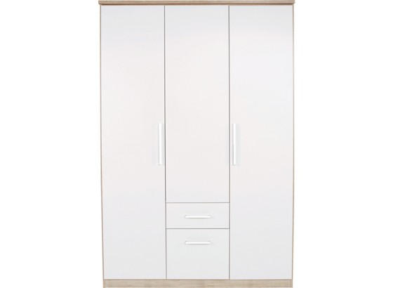 Šatná Skriňa Wien - farby dubu/biela, Konvenčný, drevený materiál (136/212/56cm) Šatná Skriňa Wien - farby dubu/biela, Konvenčný, drevený materiál (136/212/56cm)
