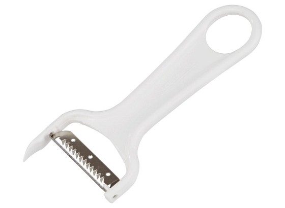 Schäler Julienne-schneider Weiß - Silberfarben, KONVENTIONELL, Metall (10cm) - HOMEWARE Schäler Julienne-schneider Weiß - Silberfarben, KONVENTIONELL, Metall (10cm) - HOMEWARE