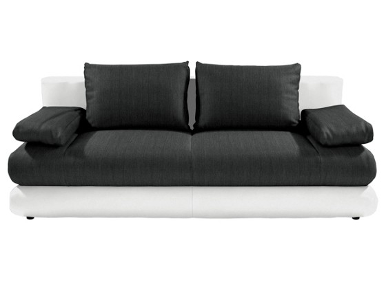 Schlafsofa Clipso - Dunkelgrau/Weiß, MODERN, Textil (212/93/90cm) - OMBRA Schlafsofa Clipso - Dunkelgrau/Weiß, MODERN, Textil (212/93/90cm) - OMBRA