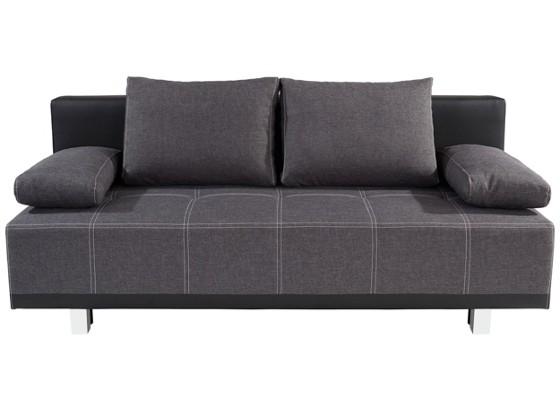 Schlafsofa Laser 2 - Schwarz/Grau, MODERN, Holz/Textil (193/90/88cm) Schlafsofa Laser 2 - Schwarz/Grau, MODERN, Holz/Textil (193/90/88cm)