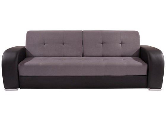Schlafsofa Leon - Chromfarben/Schwarz, MODERN, Textil (240/82/102cm) Schlafsofa Leon - Chromfarben/Schwarz, MODERN, Textil (240/82/102cm)