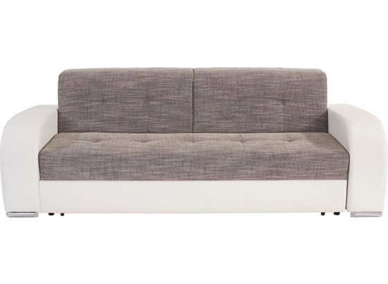 Schlafsofa Leon - Chromfarben/Weiß, MODERN, Textil (240/82/102cm) Schlafsofa Leon - Chromfarben/Weiß, MODERN, Textil (240/82/102cm)