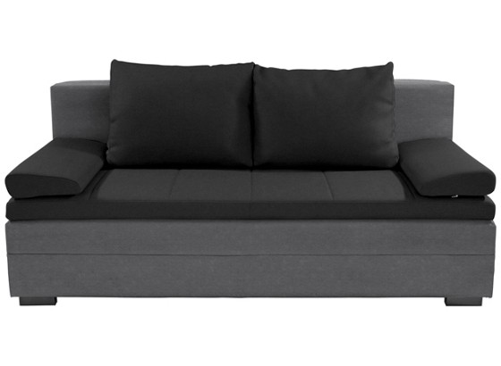 Schlafsofa Lilly 2 - Schwarz/Grau, MODERN, Textil (200/95/110cm) Schlafsofa Lilly 2 - Schwarz/Grau, MODERN, Textil (200/95/110cm)