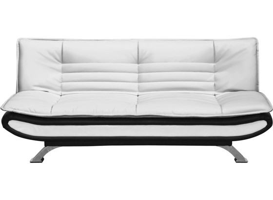 Schlafsofa Prag - Schwarz/Weiß, Holz/Kunststoff (190/89/102cm) Schlafsofa Prag - Schwarz/Weiß, Holz/Kunststoff (190/89/102cm)
