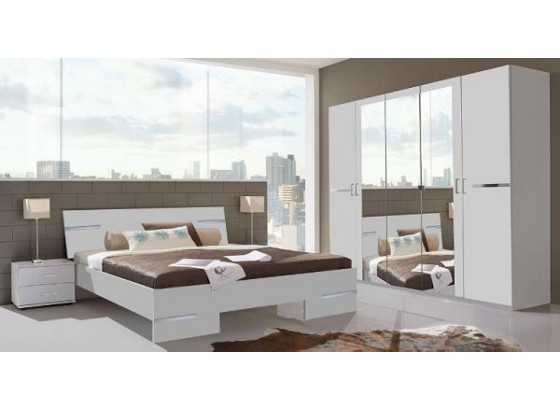 Schlafzimmer Anna - Weiß, MODERN, Holzwerkstoff Schlafzimmer Anna - Weiß, MODERN, Holzwerkstoff