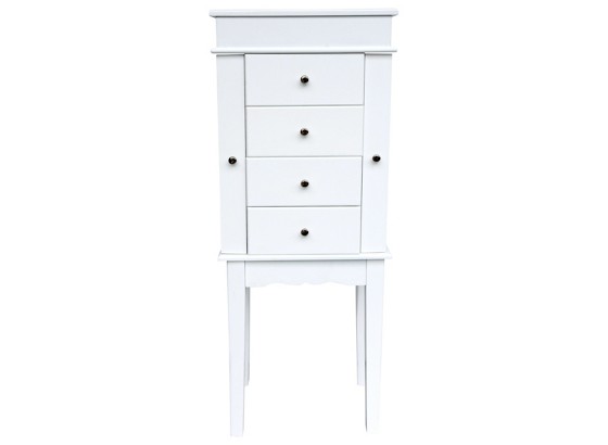 Schmuckschrank Sabrina - Weiß, ROMANTIK / LANDHAUS, Holzwerkstoff (34/89/24cm) Schmuckschrank Sabrina - Weiß, ROMANTIK / LANDHAUS, Holzwerkstoff (34/89/24cm)