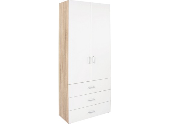 Schrank Tio - Eichefarben/Weiß, MODERN, Holzwerkstoff (80/183/37,5cm) Schrank Tio - Eichefarben/Weiß, MODERN, Holzwerkstoff (80/183/37,5cm)