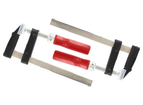 Schraubzwingensatz 2 teilig - Rot/Silberfarben, KONVENTIONELL, Metall (15cm) Schraubzwingensatz 2 teilig - Rot/Silberfarben, KONVENTIONELL, Metall (15cm)