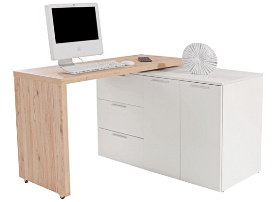 Schreibtisch Mode - Eichefarben/Weiß, MODERN, Holzwerkstoff (120/76/50cm) Schreibtisch Mode - Eichefarben/Weiß, MODERN, Holzwerkstoff (120/76/50cm)