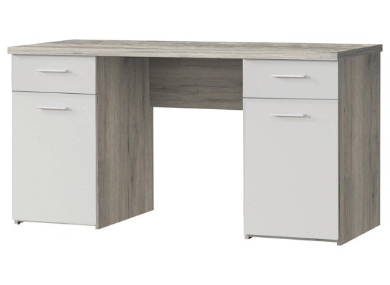Schreibtisch Net 106 - Eichefarben/Weiß, MODERN, Holz (145/76,3/60cm) Schreibtisch Net 106 - Eichefarben/Weiß, MODERN, Holz (145/76,3/60cm)