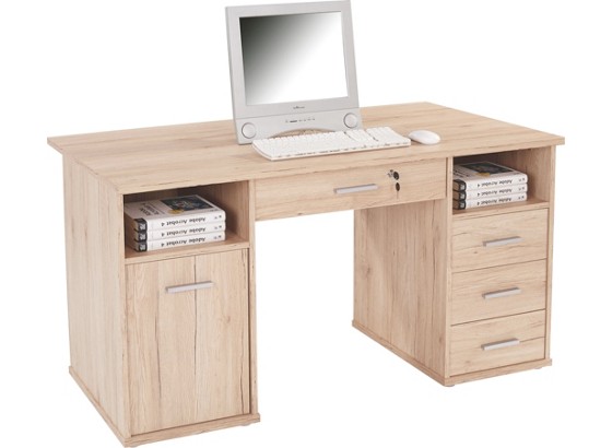 Schreibtisch Rene - Eichefarben, MODERN, Holzwerkstoff (137/74/66,5cm) Schreibtisch Rene - Eichefarben, MODERN, Holzwerkstoff (137/74/66,5cm)