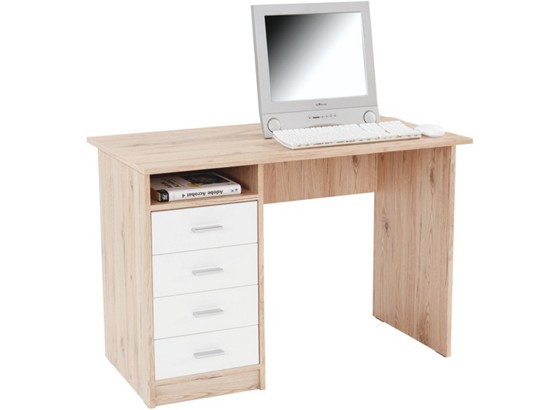 Schreibtisch Verona - Eichefarben/Weiß, MODERN, Holzwerkstoff (105/74/50,5cm) Schreibtisch Verona - Eichefarben/Weiß, MODERN, Holzwerkstoff (105/74/50,5cm)