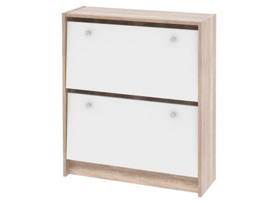 Schuhkipper Kv01 *ph* - Eichefarben/Weiß, MODERN, Holz (71/86,5/25cm) Schuhkipper Kv01 *ph* - Eichefarben/Weiß, MODERN, Holz (71/86,5/25cm)